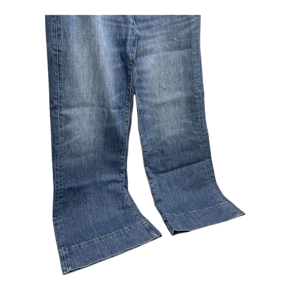Triarchy Women's Jeans Mr. Onassis High Ris Wide Leg Size 30 Blue MSRP $298 - Picture 9 of 13